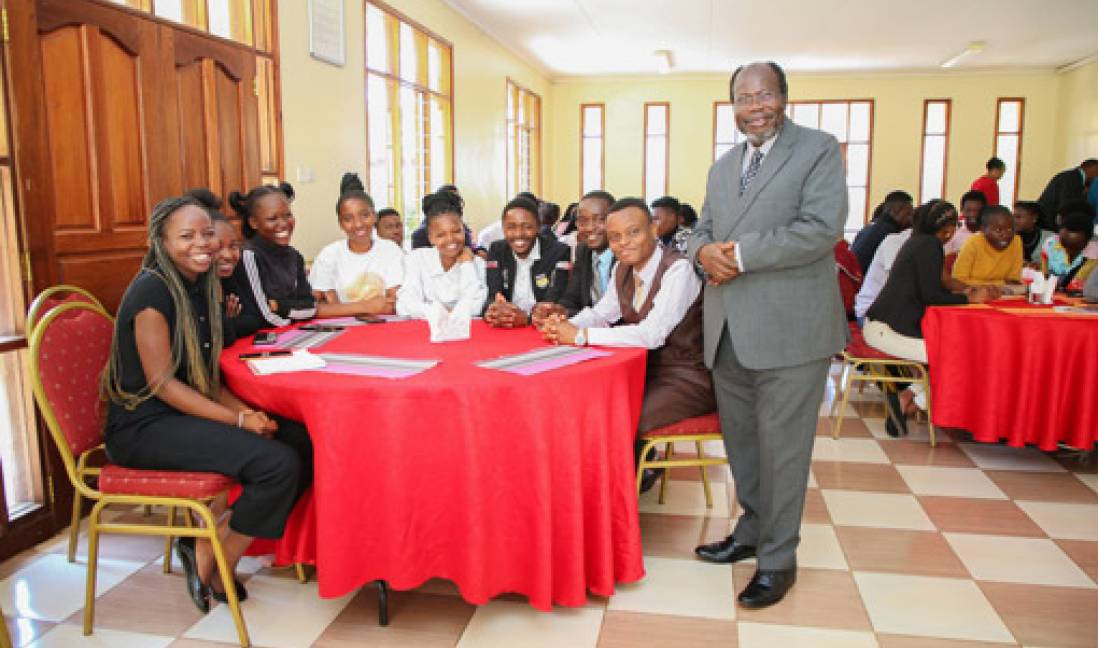 The Vice Chancellor, Rev. Canon Prof. James Kombo hosts SPU's Drama Club