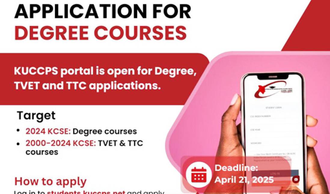Call for Applications for Placement through KUCCPS