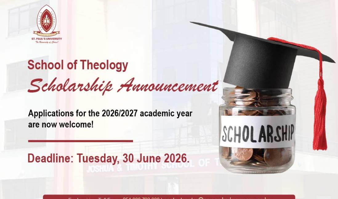 Golden Opportunity: St. Paul’s University School of Theology Announces 2026/2027 Scholarships!