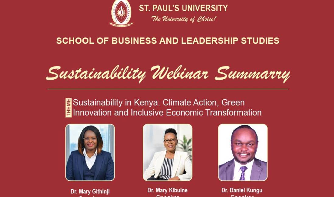 SPU SBLS Hosts Insightful Webinar on Sustainability, Climate Action, and Green Innovation