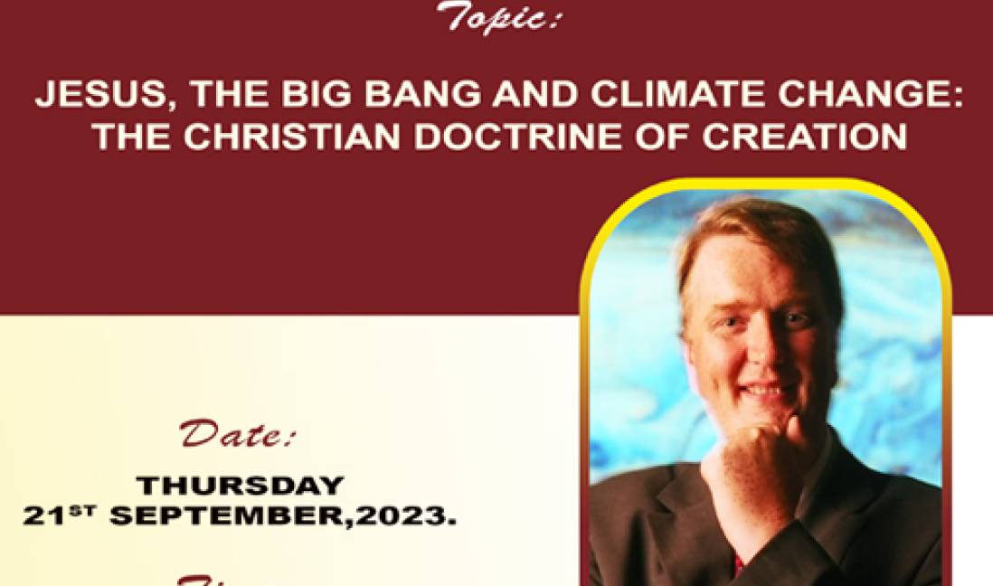 Public Lecture by Rev. Prof. David Wilkinson of Durham University